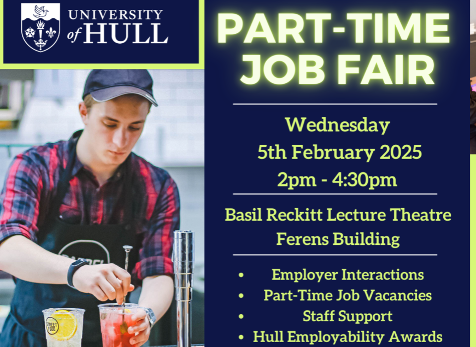 Staff Finders at Hull University Part-Time Job Fair – Wednesday, 5th February 2025